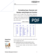 Formatting Case, Character and Number Using Single-row Function