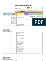 Monday: Weekly Home Learning Plan