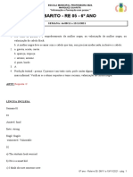 Gabarito - 6º ANO - RE 5 - 08 - 11 A 19 - 11 - 2021