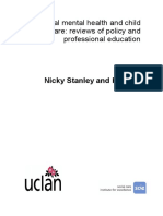 Parental Mental Health and Child Welfare: Reviews of Policy and Professional Education