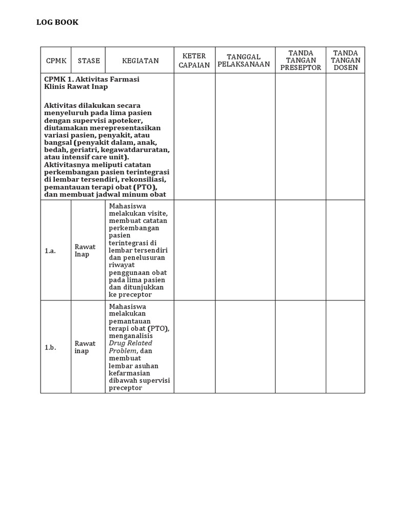 LOGBOOK | PDF | Kesehatan Holistik | Sains & Matematika