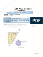 Examen Final-2021-II-MECÁNICA DE FLUIDOS I-B
