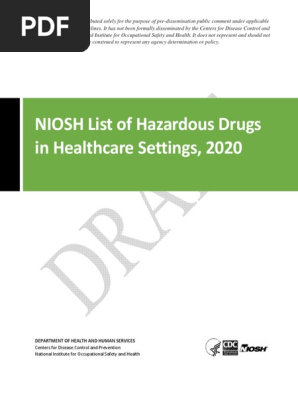 2020 NIOSH Hazardous Drugs List 2020