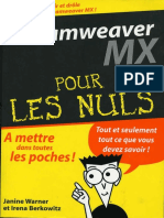 Dreamweaver MX Pour Les Nuls