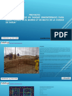 Proyecto: "Construcción de Un Tanque Semienterrado para Agua Potable en El Barrio 27 de Mayo de La Ciudad de Tarija"