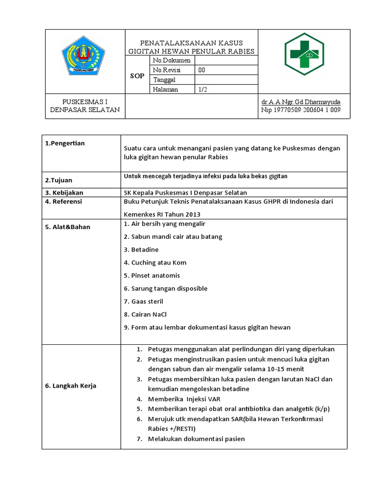 Sop GHPR | PDF