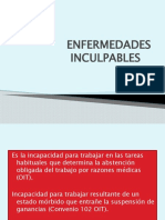 ENFERMEDADES INCULPABLES