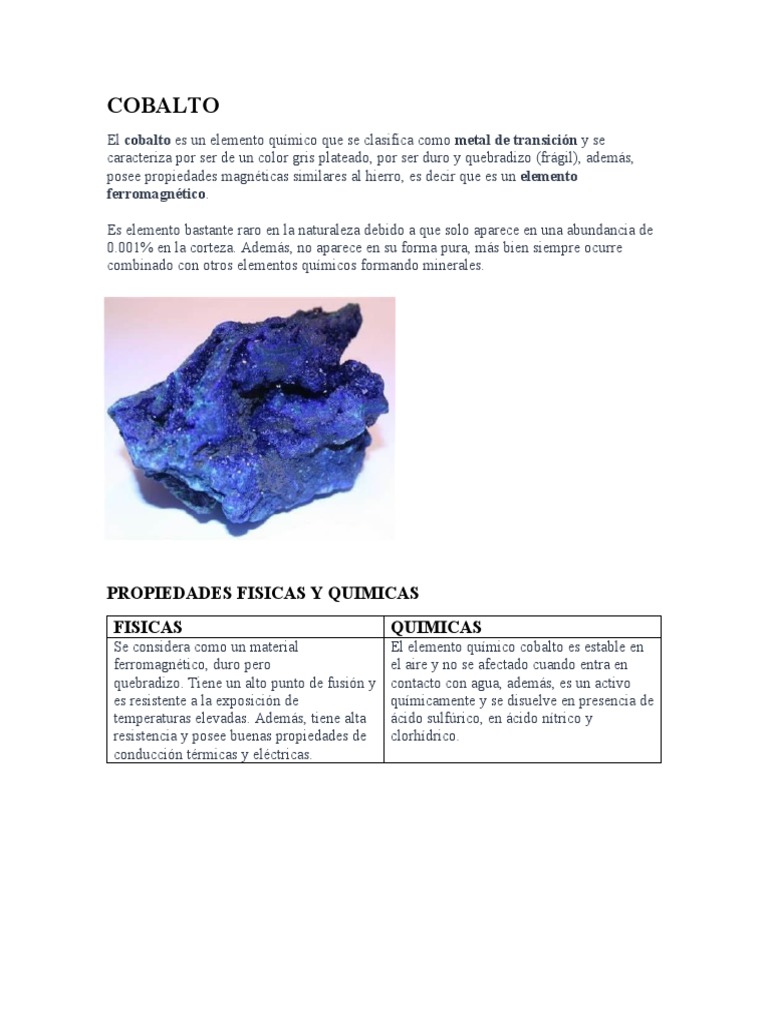 Cobalto: o que é e características - eCycle