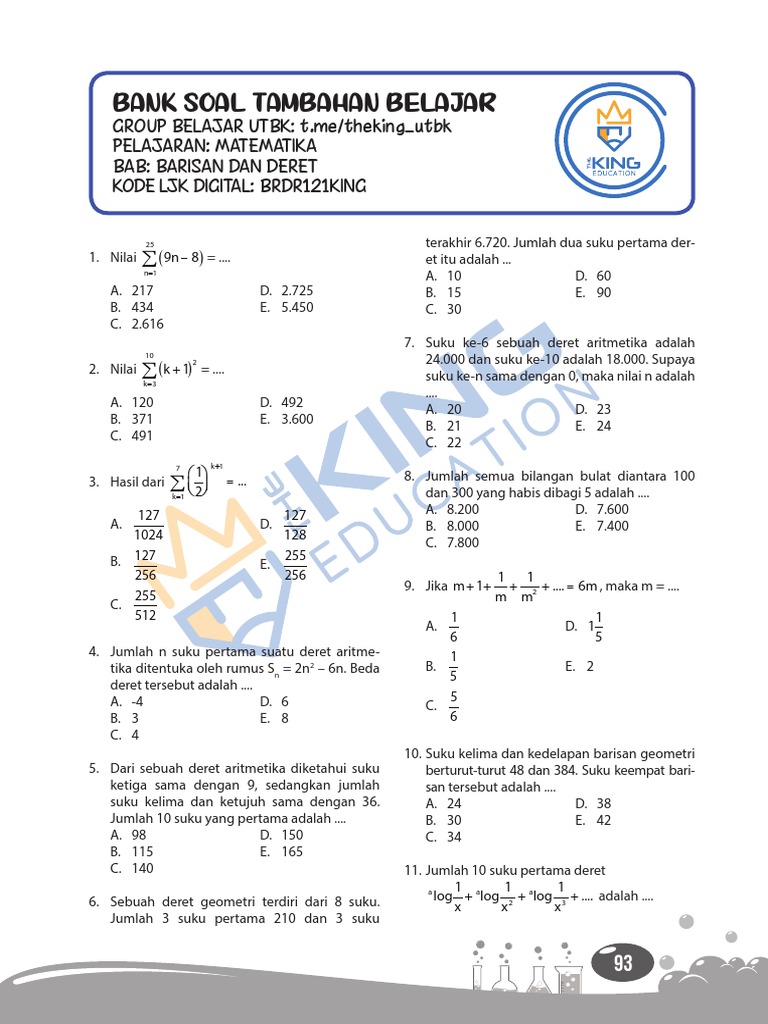 Bab 21 BARISAN DAN DERET | PDF