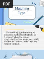 Matching Type