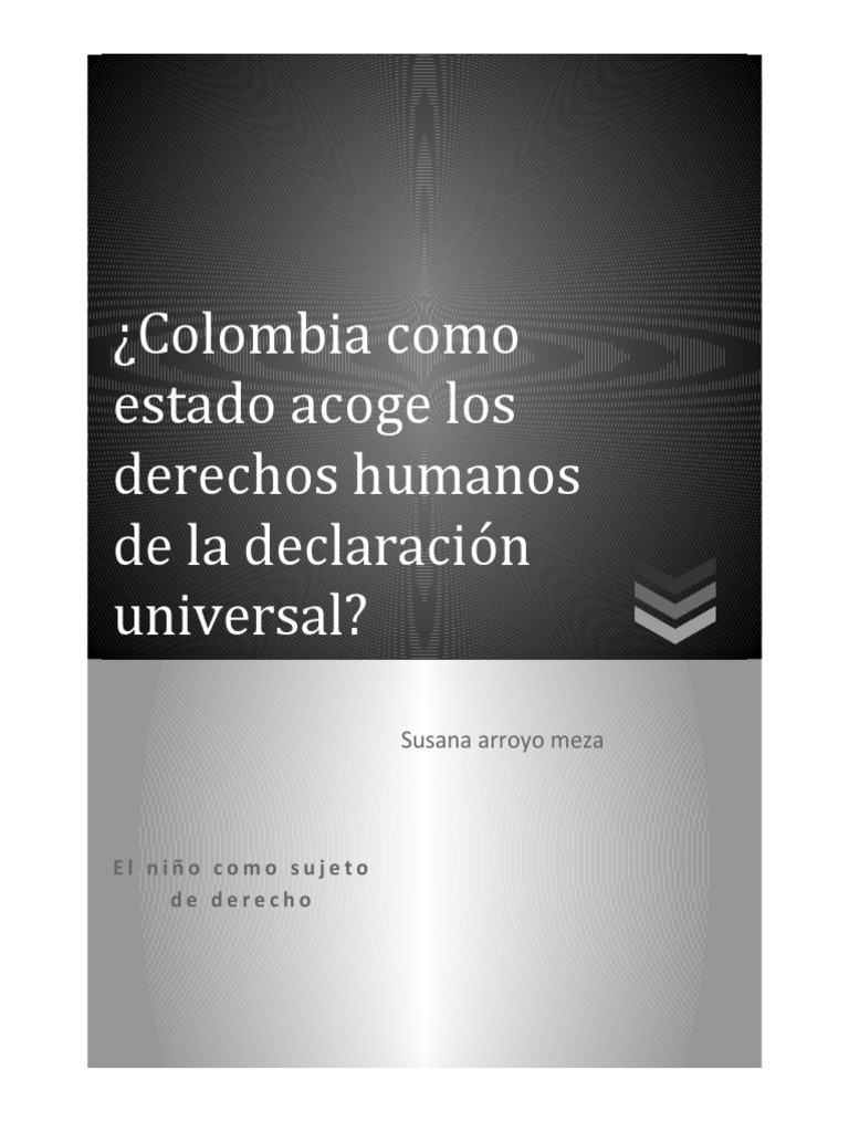 Derechos Humanos en Colombia: Avances y Desafíos | PDF | Derechos ...