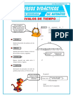 Intervalos de Tiempo para Primero de Secundaria