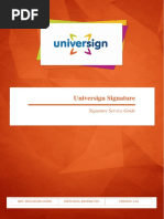 Universign Guide 8.69