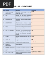 Command Line - Cheatsheet: S.N Purpose Command