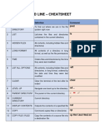 Command Line - Cheatsheet: S.N Purpose Command