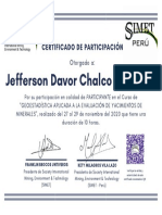 Jefferson Davor Chalco Vasquez 