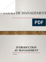 Séance 1 - Introduction Au Management