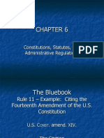 Constitutions, Statutes, and Administrative Regulations
