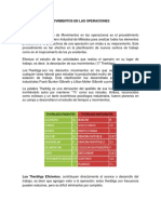 2.3 Análisis de Mov. y 2.4 Estudio de Tiempos