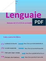 Lenguaje: Semana Del 22 Al 26 de Noviembre