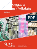 SQF Food Safety Code For Manufacture of Food Packaging