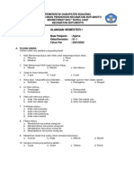 Soal Agama Sem.1 2021.2022