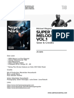 Michael Wagner's Gear & Credits for Super Slick Melodic Blues Vol. 1