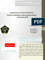 Case Based Discussion: Department of Internal Medicine Faculty of Medicine Sultan Agung Islamic University 2018