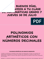 Polinomios Aritmeticos Decimales