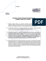 Informe Reparacion Modulo MR Cambio Conector 16 Pines