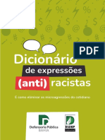 Dicionário de Expressões (Anti) Racistas - E Como Eliminar As Microagressões Do Cotidiano (Defensoria Pública Bahia - Defensoria - Ba.def)