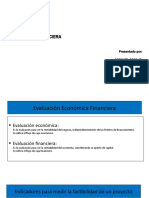 Evaluación Economica-Financiera: Presentado Por: Michael Coca M