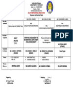 Training Matrix Inset 2021