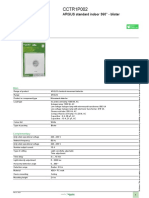 Product data sheet for ARGUS standard indoor 360° movement detector