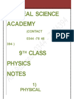 Ideal Science Academy: 1) Physical