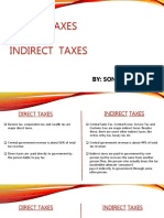 Direct Taxes & Indirect Taxes: By: Sonam Rehmani