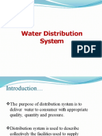 WATER DISTRIBUTION SYSTEM AND PROBLEMS IN WATER SUPPLY