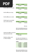 Calculate Difference Between Dates