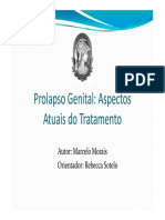 Prolaps Genita - Aspectos Atuais Do Tratamento Modo de Compatibilidade