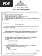 ORAL COM - Q1 - WEEK 3 - Communication Breakdown Revised