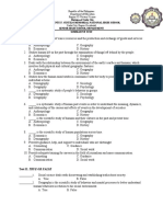 Division of Cadiz City Dr. Vicente F. Gustilo Memorial National High School Senior High School Department Summative Test