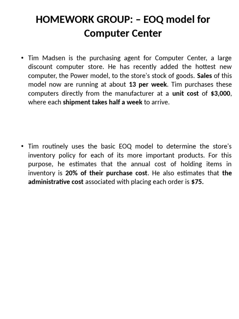 Computer Center Case | Download Free PDF | Inventory | Microsoft Excel