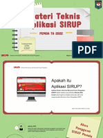 Materi Teknis Aplikasi SIRUP Integrasi SIRUP - SIPD