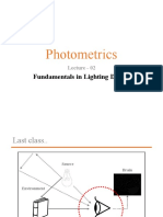 Photometrics: Fundamentals in Lighting Design