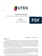 Licenciatura en Psicología: Técnicas de Prevención y Control de Estrés en Estudiantes Universitarios