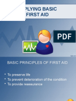 APPLYING BASIC FIRST AID