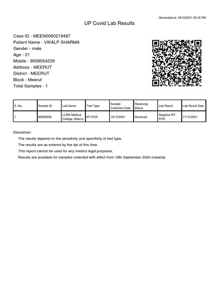 Lab Results 60219487 PDF