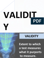 Understanding test validity