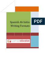 Spanish AB Initio Writing Formats 1