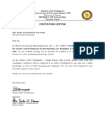 Invitation Letter: Department of Education Region VIII District of Talalora